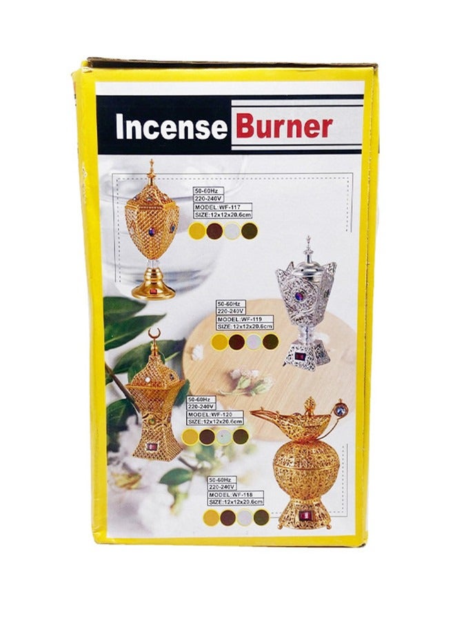 مبخرة كهربائية عربية على شكل برج مبخرة معدنية عتيقة - Image 4